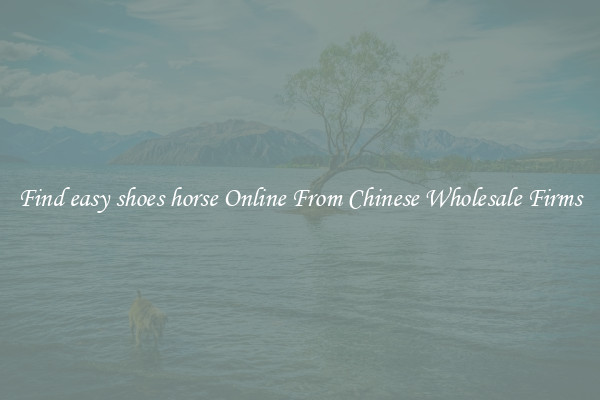 Find easy shoes horse Online From Chinese Wholesale Firms
