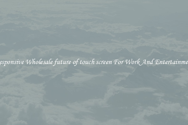 Responsive Wholesale future of touch screen For Work And Entertainment
