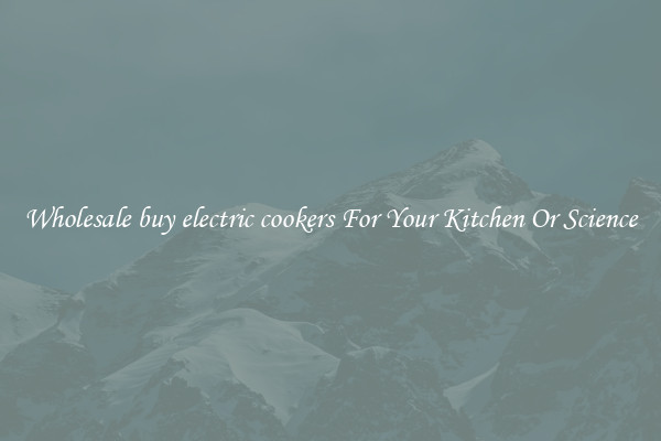 Wholesale buy electric cookers For Your Kitchen Or Science