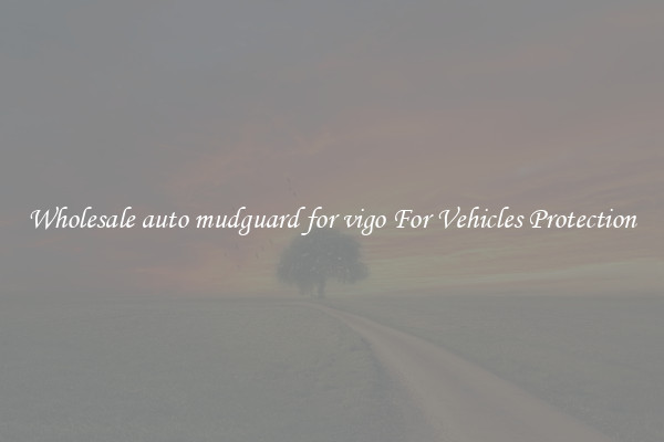 Wholesale auto mudguard for vigo For Vehicles Protection