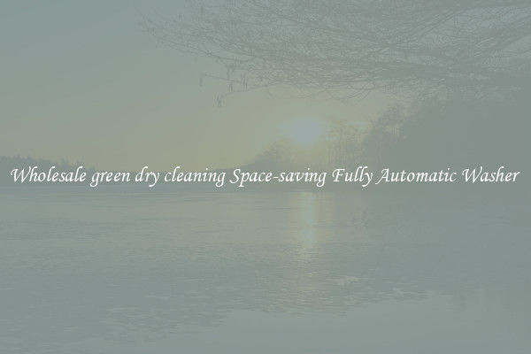 Wholesale green dry cleaning Space-saving Fully Automatic Washer 