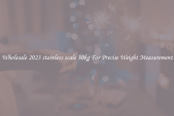 Wholesale 2023 stainless scale 30kg For Precise Weight Measurement