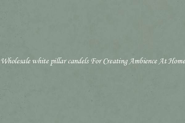 Wholesale white pillar candels For Creating Ambience At Home