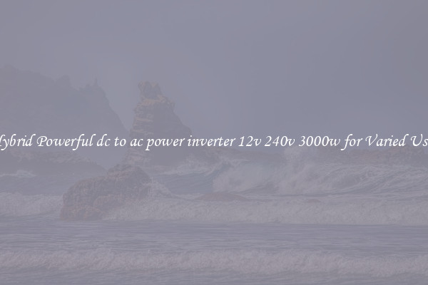 Hybrid Powerful dc to ac power inverter 12v 240v 3000w for Varied Uses