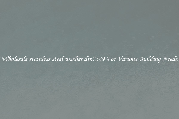 Wholesale stainless steel washer din7349 For Various Building Needs
