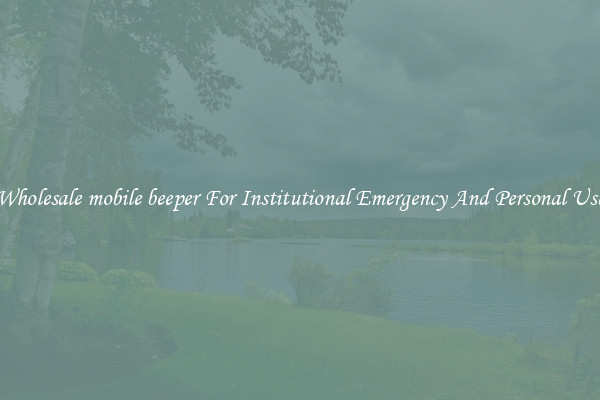 Wholesale mobile beeper For Institutional Emergency And Personal Use