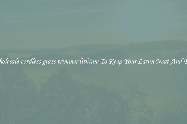 Wholesale cordless grass trimmer lithium To Keep Your Lawn Neat And Tidy